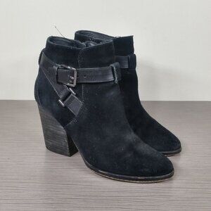 Cole Haan 'Minna' Bootie, Black Suede, Womens Size 5 B